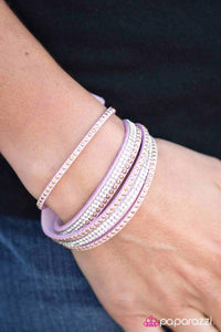 Stop, Drop, And Sparkle Purple Bracelet