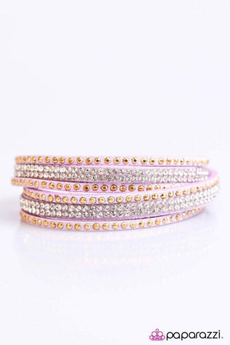 Stop, Drop, And Sparkle Purple Bracelet
