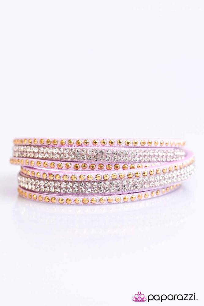 Stop, Drop, And Sparkle Purple Bracelet