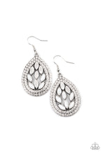 Load image into Gallery viewer, Encased Elegance White Earring