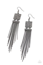 Load image into Gallery viewer, Dramatically Deco Black Earring