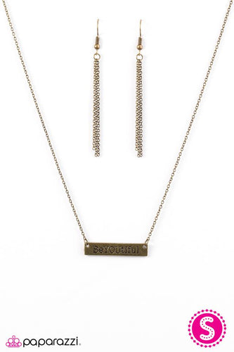 Always BeYOUtiful Brass Necklace