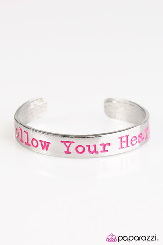 Wherever Your Heart Takes You Pink Bracelet
