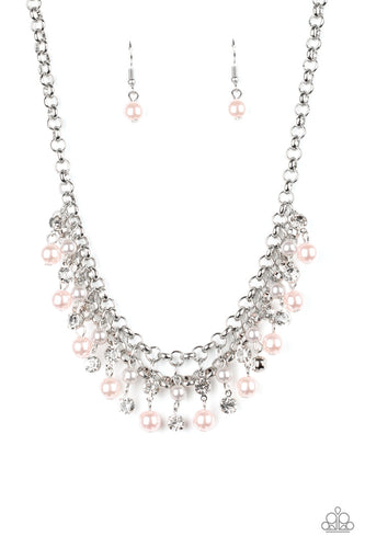 You May Kiss The Bride Pink Necklace