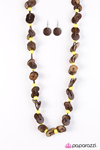 Carefree Caribbean Yellow Necklace