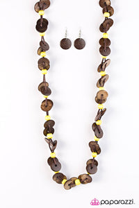 Carefree Caribbean Yellow Necklace