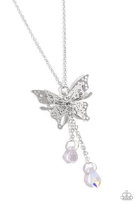 Enchanted Wings White Necklace