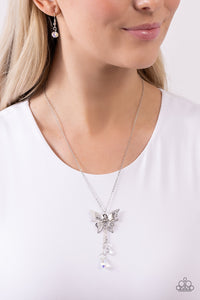 Enchanted Wings White Necklace