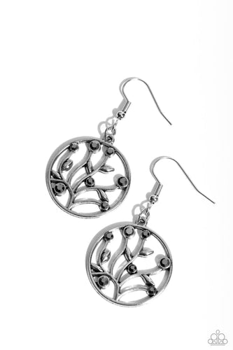 Bedazzingly Branching Silver Earrings