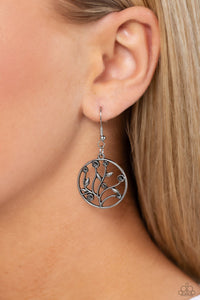 Bedazzingly Branching Silver Earrings