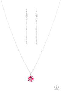 Flower Formal Pink Necklace