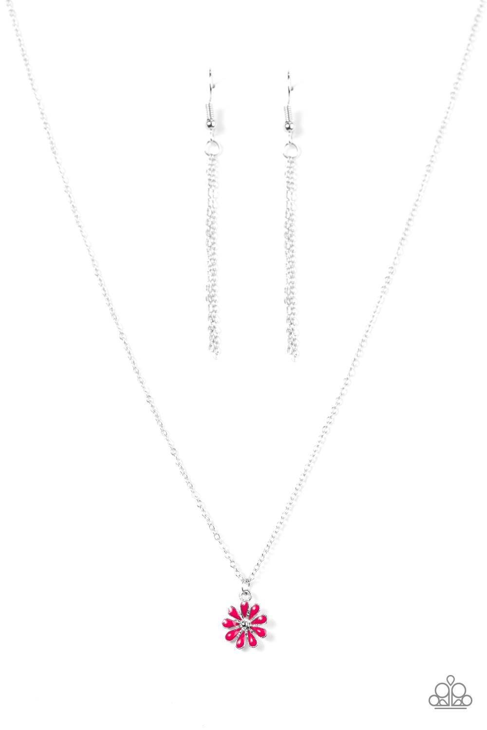 Flower Formal Pink Necklace