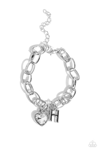 Guess Now Its INITIAL White Bracelet - H
