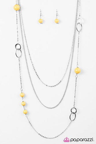 Absolutely It Yellow Necklace
