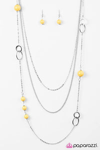 Absolutely It Yellow Necklace