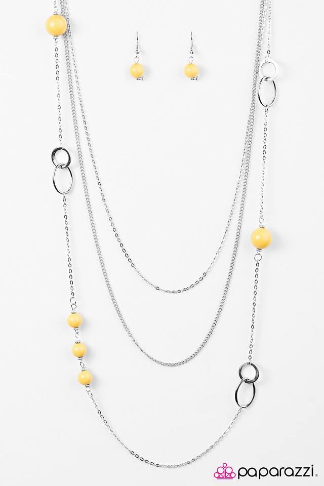 Absolutely It Yellow Necklace