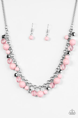 Wander With Wonder Pink Necklace