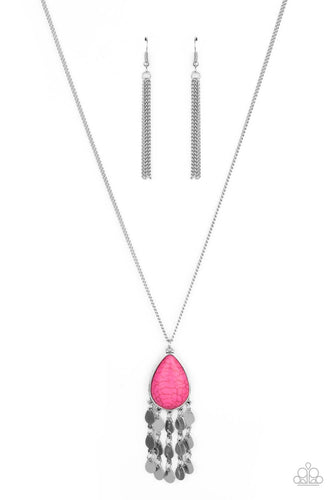 Musically Mojave Pink Necklace