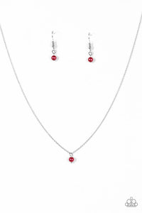Dainty And Demure Red Necklace