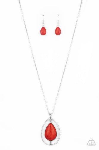 Here Today, PATAGONIA Tomorrow Red Necklace