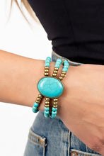 Load image into Gallery viewer, Stone Pools Brass Bracelet