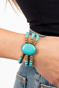 Stone Pools Brass Bracelet