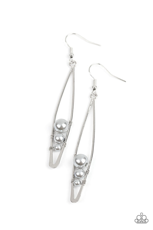 Atlantic Allure Silver Earring