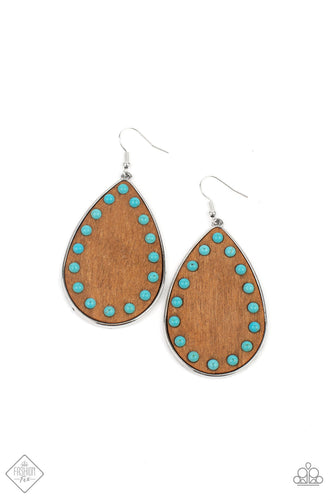 Rustic Refuge Blue Earring