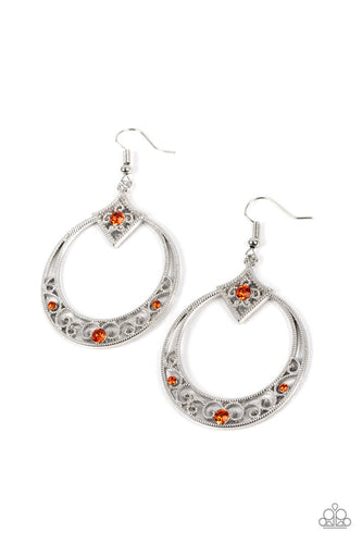 Royal Resort Orange Earring