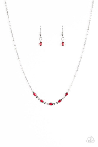 Take Center Stage Red Necklace