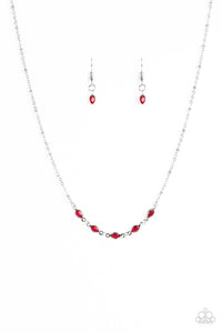 Take Center Stage Red Necklace