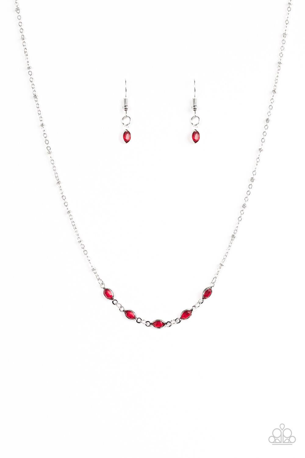 Take Center Stage Red Necklace