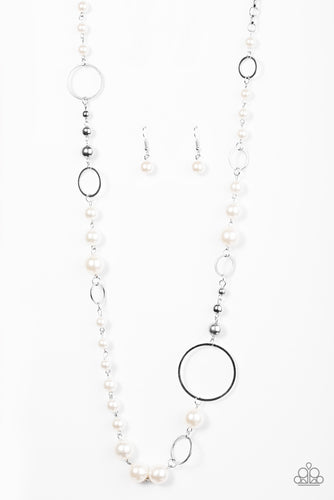 Lady Etiquette White Necklace