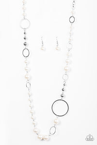 Lady Etiquette White Necklace