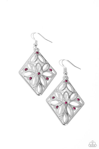 Pumped Up Posies Pink Earring