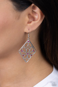 Pumped Up Posies Pink Earring