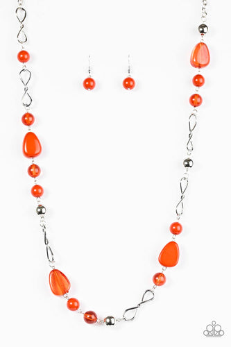 Lost Safari Orange Necklace