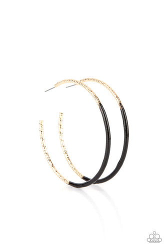 DIP, DIP, Hooray! Black Earring