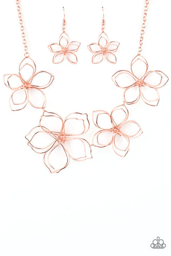 Flower Garden Fashionista Copper Necklace