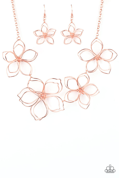 Flower Garden Fashionista Copper Necklace