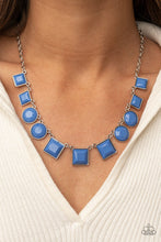 Load image into Gallery viewer, Tic Tac TREND Blue Necklace