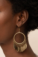 Load image into Gallery viewer, FOWL Tempered Brass Earring