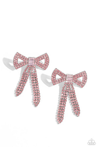 Just BOW With It Pink Earring