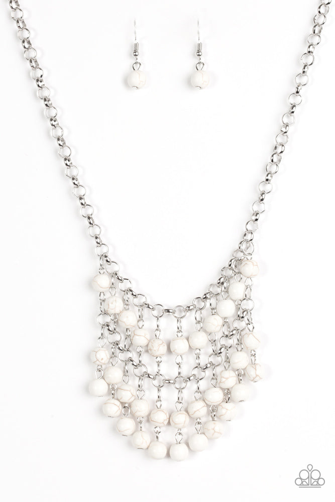 Jurassic Park Party White Necklace