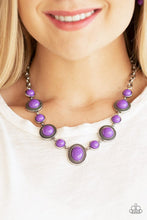 Load image into Gallery viewer, Voyager Vibes Purple Necklace