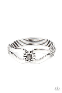 Let A Hundred SUNFLOWERS Bloom Silver Bracelet