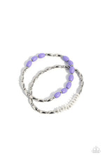 Load image into Gallery viewer, WOOD Luck Purple Bracelet