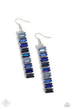 Load image into Gallery viewer, Superbly Stacked Blue Earring