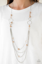 Load image into Gallery viewer, Bubbly Bright Brown Necklace