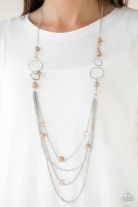 Bubbly Bright Brown Necklace